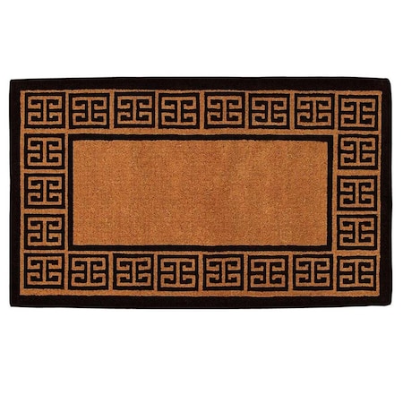 Calloway Mills 18 x 30 x 1.5 in. The Grecian Rectangular Doormat Natural & Black 180091830NP